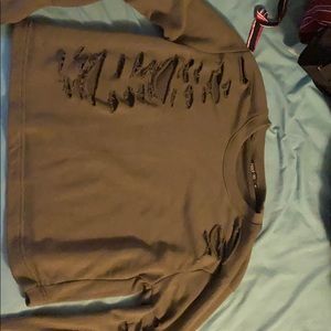 Long sleeve crop top